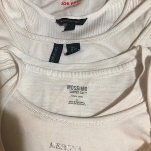 Lot of 5 white shirts